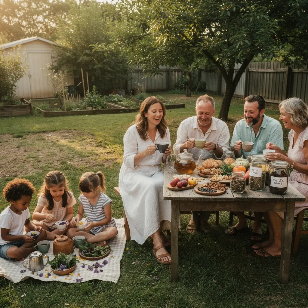 Záhrada plná voňavých byliniek s krásnym výhľadom na slovenskú prírodu