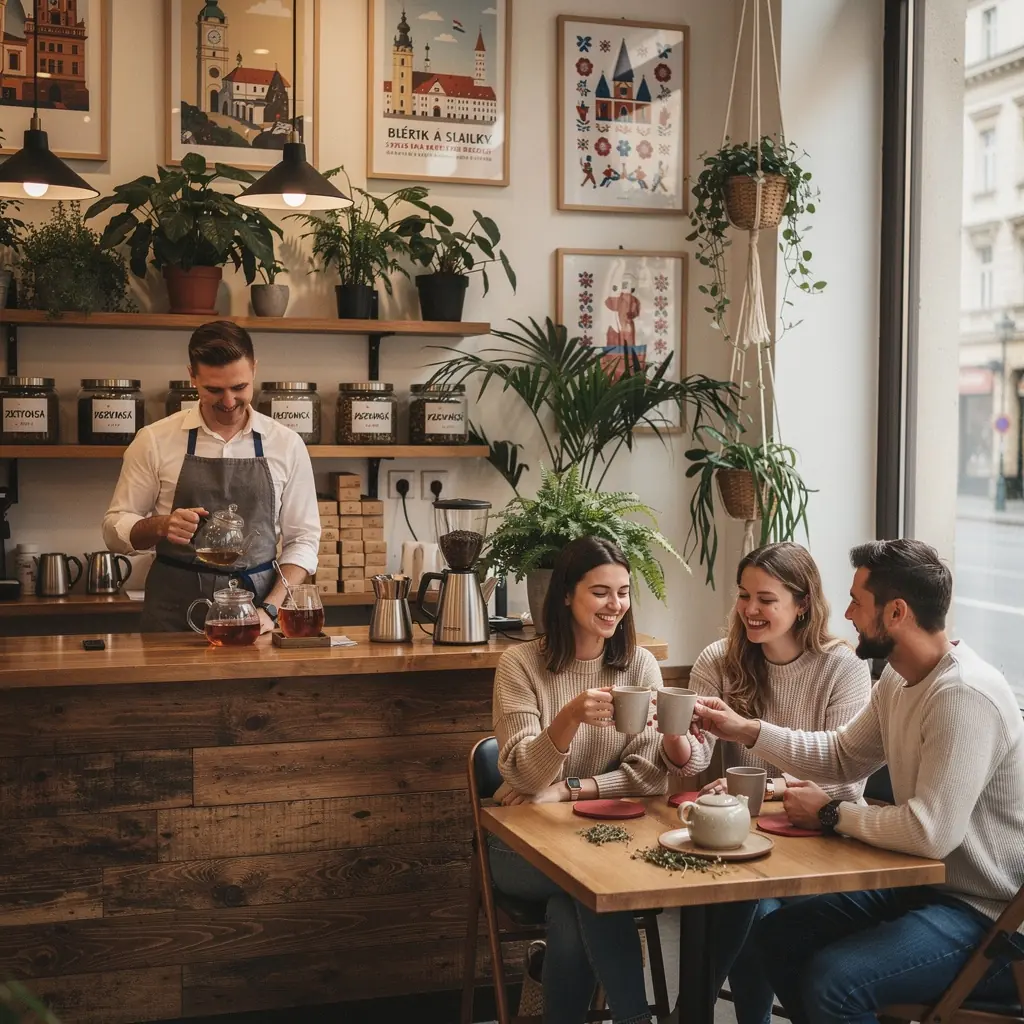 Suroviny na výrobu bylinného čaju rozložené na bielom pozadí.