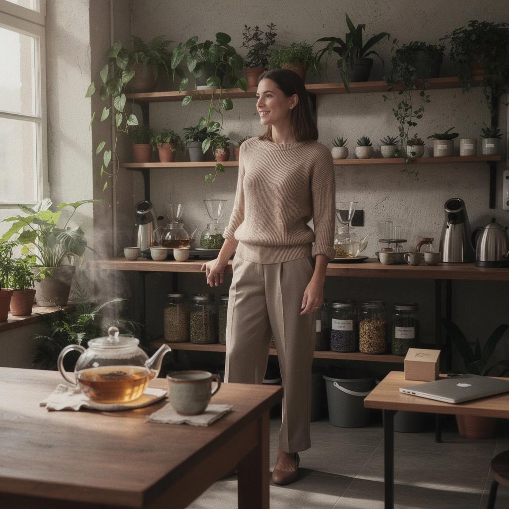 Nápoj v elegantnej sklenenej fľaši s bylinkami, umiestnený na pozadí prírodnej scenérie.